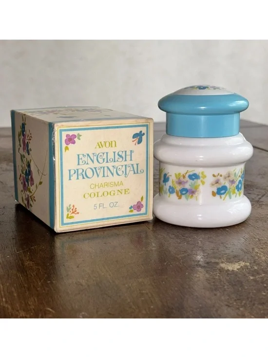 Avon ENGLISH PROVINCIAL Victorian Washstand,Cologne, Bath Oil, Powder Sachet VTG - Picture 11 of 16